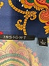 Insight 100% Polyester Paisley Blue Long Sleeve Blouse Size L - photo 7