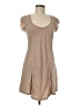 XCVI Solid Tan Casual Dress Size M - photo 1