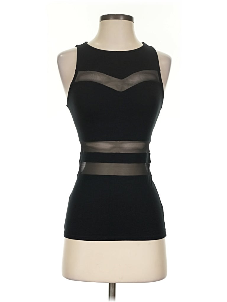 Pre-owned Express Tank Top Black Strapless Neckline Tops