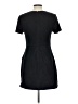Aqua 100% Polyester Solid Black Casual Dress Size L - photo 2