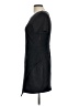 Aqua 100% Polyester Solid Black Casual Dress Size L - photo 5