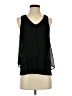 Iz Byer Black Sleeveless Blouse Size S - photo 1