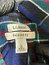 L.L.Bean 100% Cotton Plaid Blue Fleece Size L - photo 6