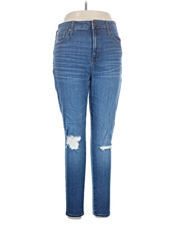 Madewell Tall Curvy High-Rise Skinny Crop Jeans in Delmar Wash: Eco Edition (view 1)