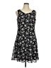 Perceptions Floral Black Casual Dress Size XL - photo 1