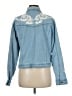 Bill Blass Hearts Blue Denim Jacket Size M - photo 2