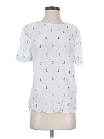 Equipment Short Sleeve Silk Top (view 1)