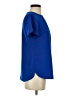 Lands' End 100% Polyester Blue Short Sleeve Blouse Size 4 - photo 4