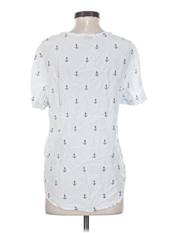 Equipment Short Sleeve Silk Top (view 2)