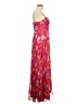 INA 100% Polyester Floral Red Cocktail Dress Size M - photo 4