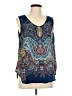 Fun2Fun Blue Sleeveless Blouse Size L - photo 1