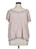 Democracy 100% Cotton Pink Short Sleeve Blouse Size 1X - photo 1