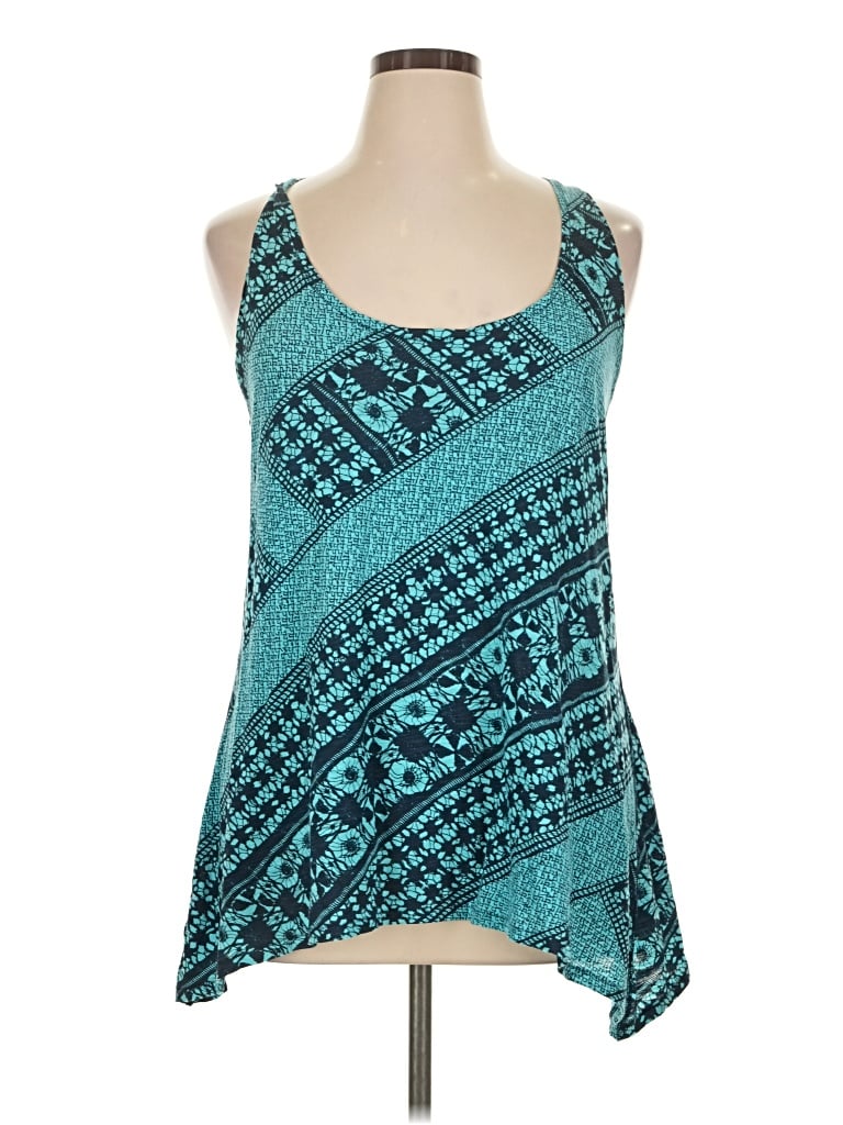 Pre-owned Dkny Jeans Sleeveless Top In Teal