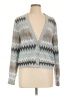 Drew Chevron-herringbone Silver Cardigan Size L - photo 1
