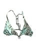 Volcom Animal Print Teal Swimsuit Top Size L - photo 1