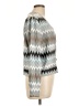 Drew Chevron-herringbone Silver Cardigan Size L - photo 4
