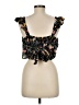 Aqua Black Sleeveless Blouse Size M - photo 2