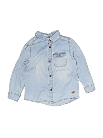 Zara Baby Long Sleeve Button-Down Shirt (view 1)