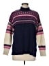 Woolovers 100% Lambswool Color Block Blue Wool Pullover Sweater Size M - photo 1