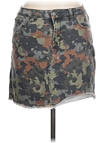 Kensie Denim Skirt (view 1)