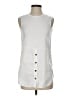 ME+EM 100% Cotton White Sleeveless Button-Down Shirt Size 2 - photo 1