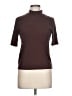 Marine Layer Brown Short Sleeve Turtleneck Size L - photo 1