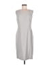 St. John Solid Gray Cocktail Dress Size 8 - photo 1
