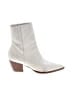 Matisse 100% Leather Ivory Ankle Boots Size 8 - photo 1
