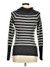Bongo Stripes Gray Turtleneck Sweater Size M - photo 2