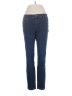 White House Black Market Chevron-herringbone Blue Jeans Size L - photo 1
