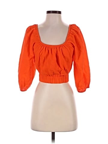 Topshop 3/4 Sleeve Blouse (view 1)