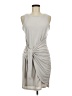 Lillusory Solid Gray Cocktail Dress Size M - photo 1