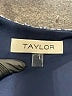 Taylor 100% Polyester Polka Dots Blue Casual Dress Size 14 - photo 7