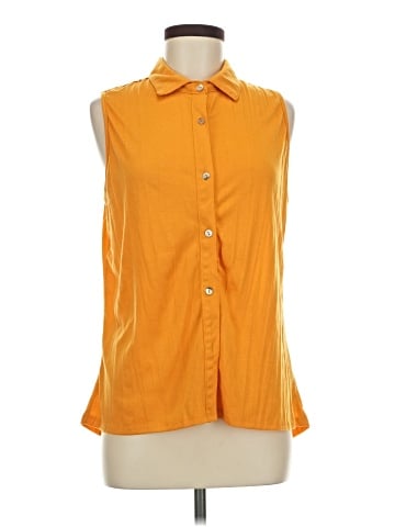 New York Laundry Sleeveless Button-Down Shirt (view 1)