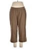 Basic Editions Solid Brown Casual Pants Size 1X - photo 1
