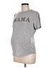 Isabel Maternity Gray Short Sleeve T-Shirt Size Med Maternity - photo 1