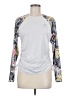 Hurley Multi Color Silver Long Sleeve Top Size M - photo 1