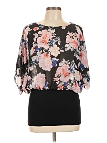Ruby Ribbon 3/4 Sleeve Blouse (view 1)