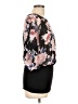 Ruby Ribbon Black 3/4 Sleeve Blouse Size L - photo 4