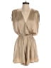 AaKaa 100% Polyester Metallic Tan Romper Size S - photo 1