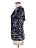 Max Mara Blue Short Sleeve Blouse Size MedEstimated - photo 5