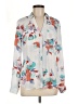 Candie's 100% Polyester Floral Ivory Long Sleeve Blouse Size M - photo 1