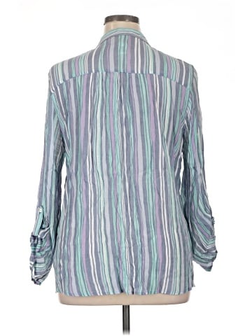 Ruby Rd. 3/4 Sleeve Button-Down Shirt (view 2)