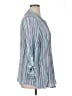 Ruby Rd. Stripes Purple Blue 3/4 Sleeve Button-Down Shirt Size 1X - photo 4