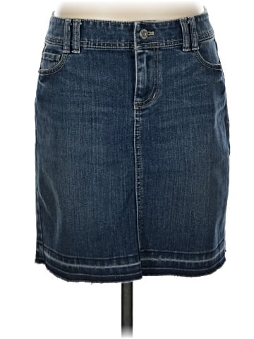 White House Black Market Denim Skirt (view 1)