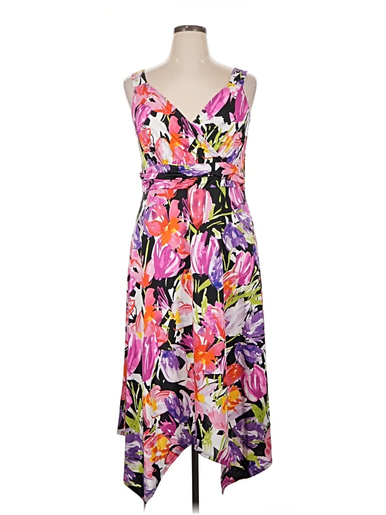 Pre-owned Slinky Brand Casual Dress In Purple