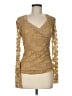 B. Moss Gold Long Sleeve Top Size M - photo 1