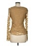 B. Moss Gold Long Sleeve Top Size M - photo 2
