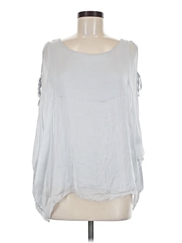 Tempo Paris 3/4 Sleeve Silk Top (view 1)