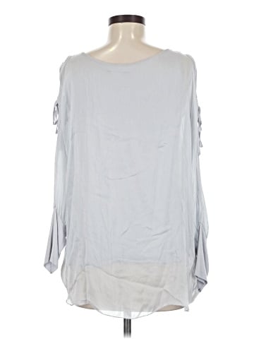 Tempo Paris 3/4 Sleeve Silk Top (view 2)